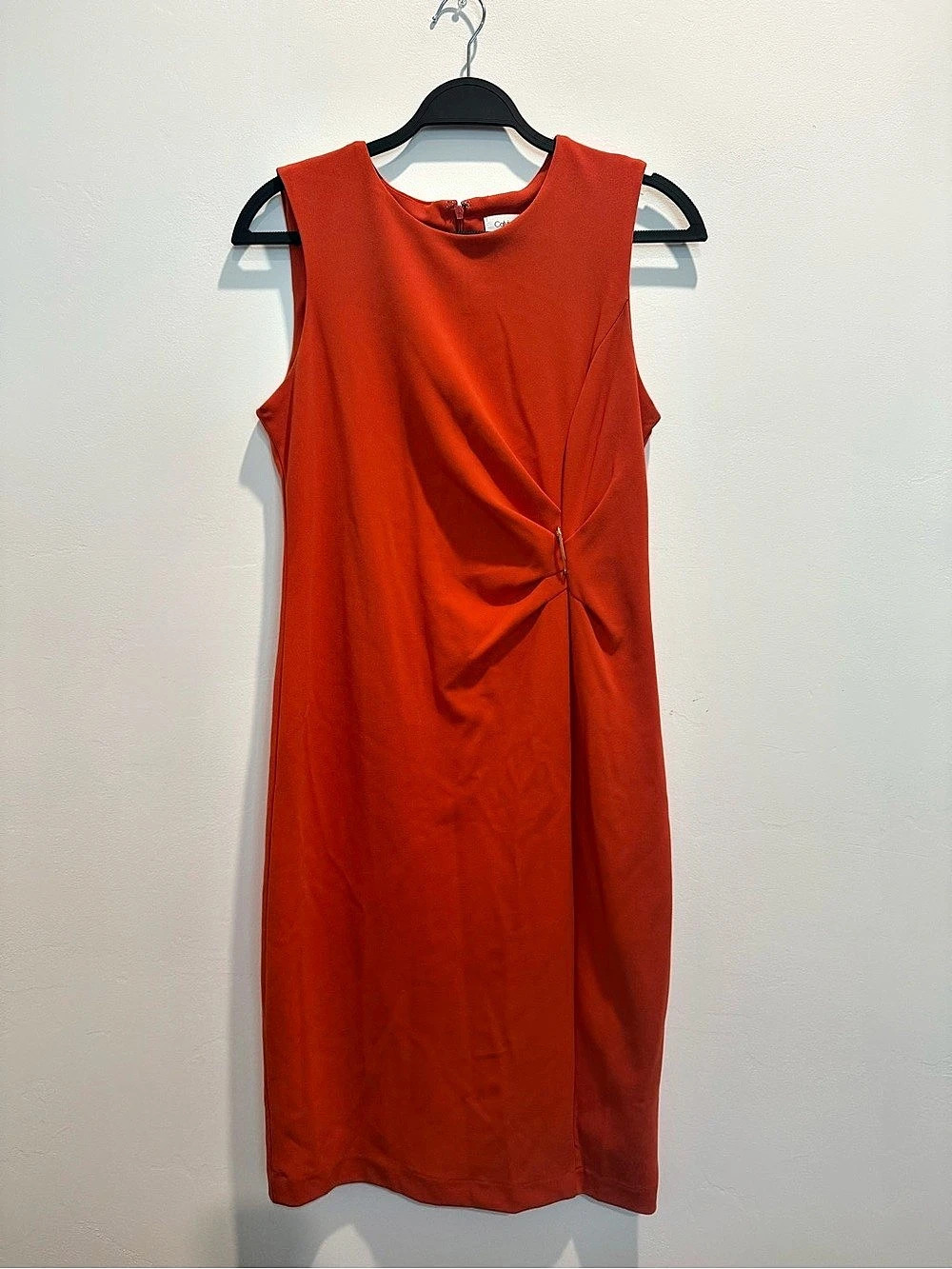 Calvin Klein Sleeveless Dress in Orange Size 10 Like New
